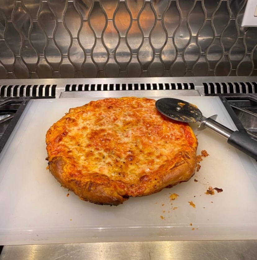 Chanukah Sameach with Pan-fried Pizza